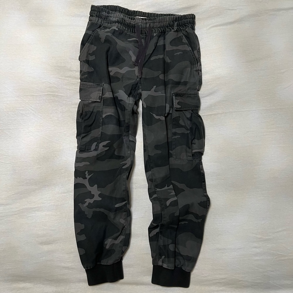 TNA Army Cargo Pants, grey toned, size small, good condition.